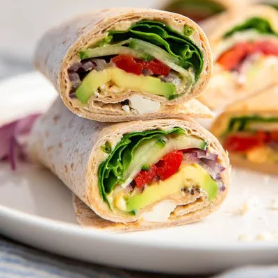 Veggie Hummus Wrap